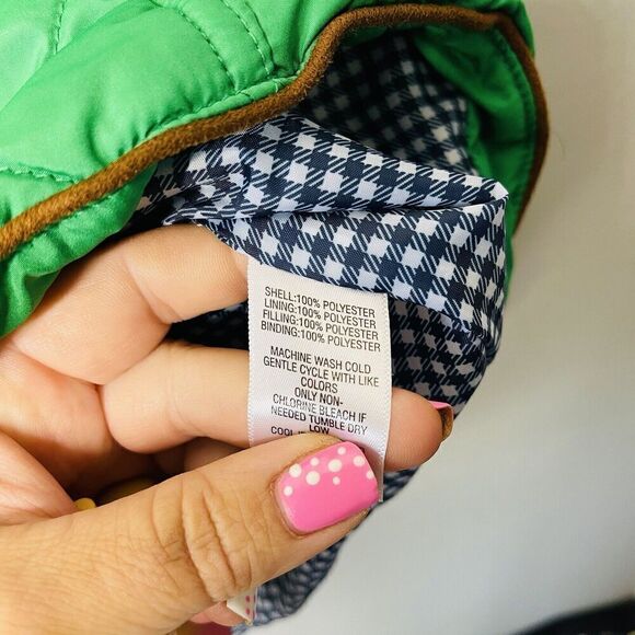 Crown & Ivy women’s XXL green brown detail quilted lined puffer vest new - Picture 6 of 6